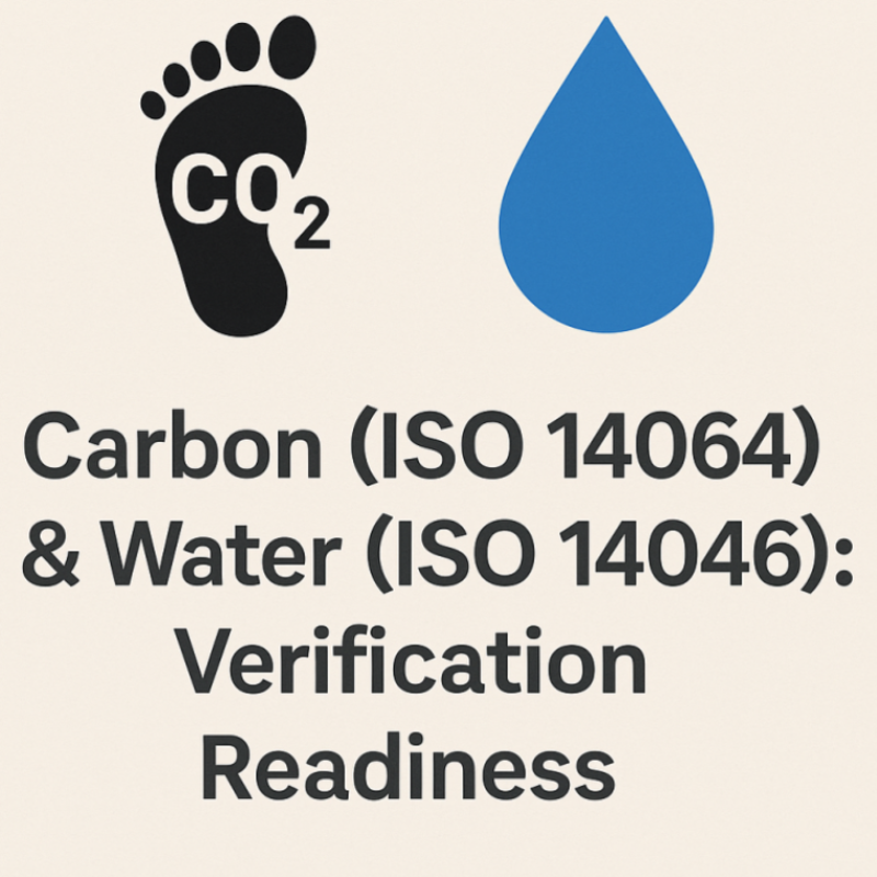 karbon iso 14064 v su iso 14046 dogrulama hazirligi